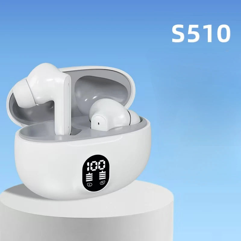 NEW S510 TWS Wireless Headphones LED Power Earphones